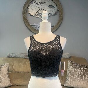 NWT My Michelle lace crop top